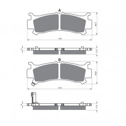 Placute de frana GOLDFREN 384 S3 Placute de frana GOLDFREN 384 S3