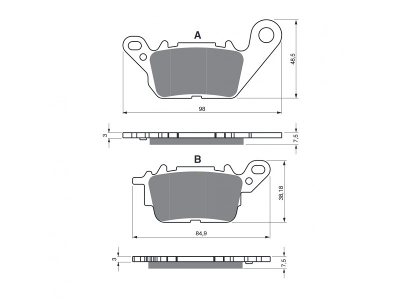 Placute de frana GOLDFREN 380 S33 STREET FRONT Placute de frana GOLDFREN 380 S33 STREET FRONT