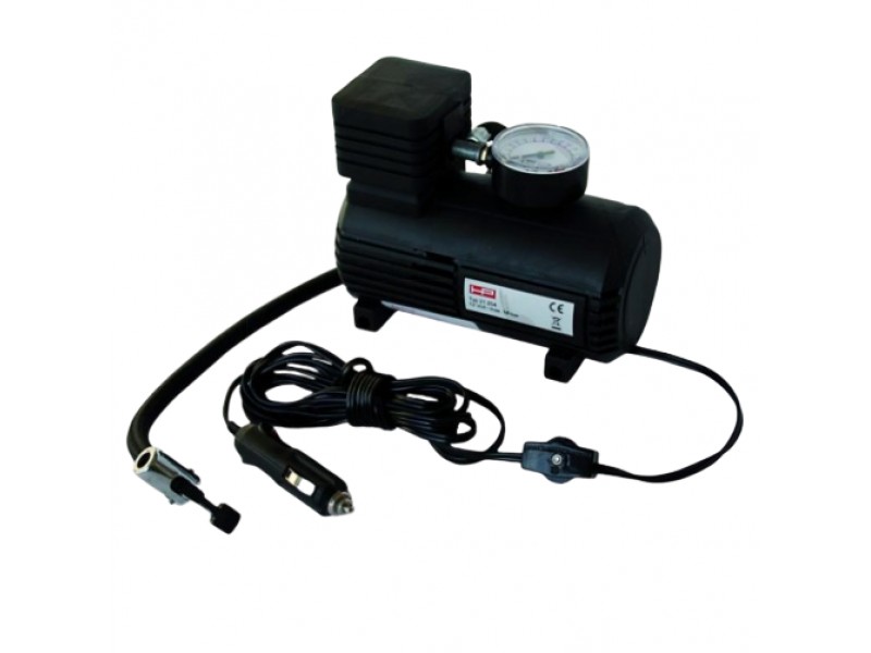 Portable air compressor JMT 12V 18 bar with pressure gauge