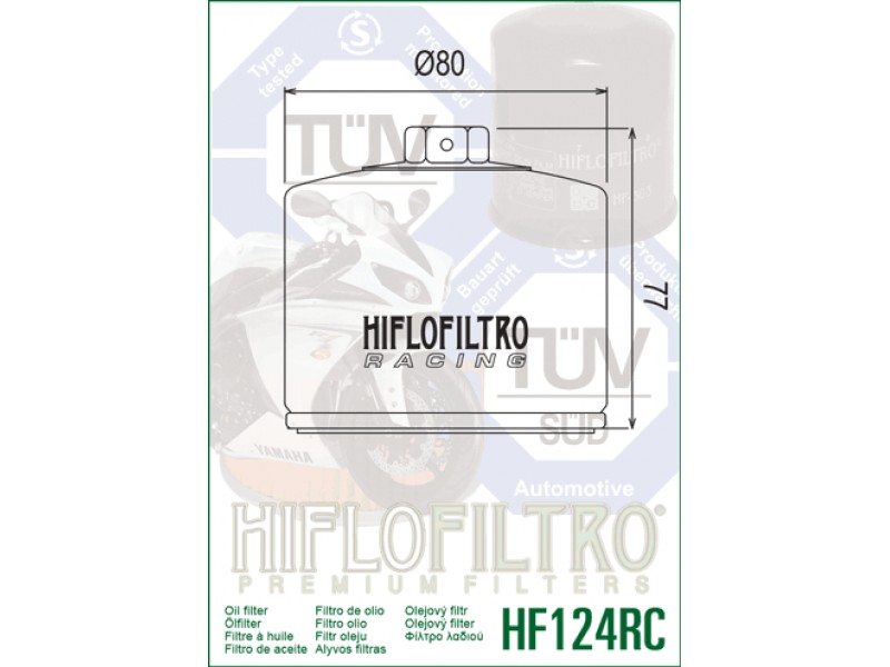 Filtru de ulei HIFLOFILTRO HF124RC Race