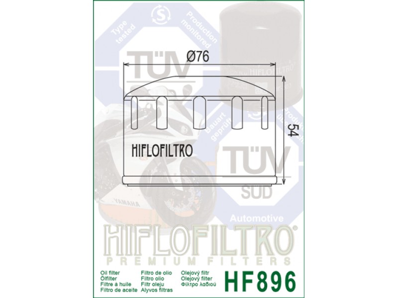 Filtru de ulei HIFLOFILTRO HF896 Filtru de ulei HIFLOFILTRO HF896