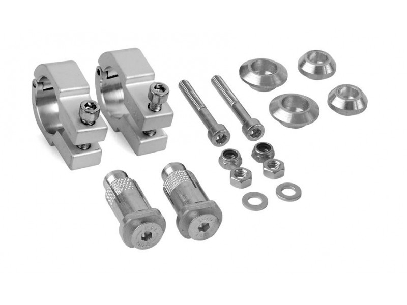 Mounting kit POLISPORT MAGURA 8305200002 Ø26-Ø28,5 mm tapered argintiu