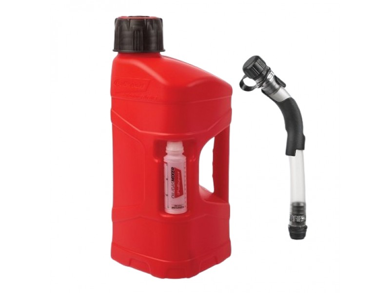 Utility can POLISPORT PROOCTANE 8464600001 10 l with standard cap + 100 ml mixer + hose clear red