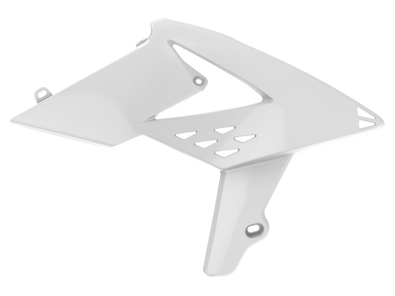 Radiator scoops POLISPORT 8418500002 (pereche) Alb