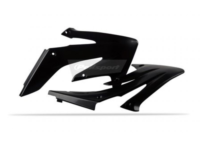 Radiator scoops POLISPORT 8410300002 (pereche) Negru