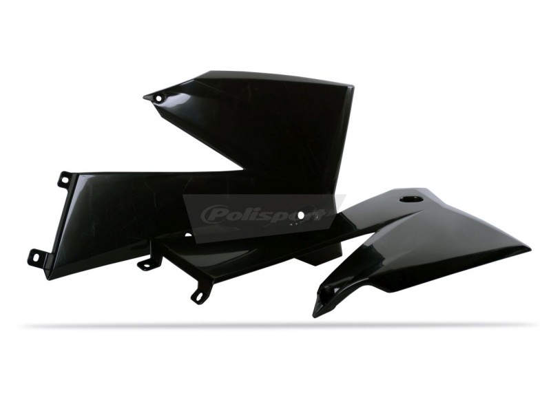 Radiator scoops POLISPORT 8411500001 (pereche) Negru