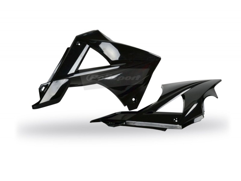 Radiator scoops POLISPORT 8413300007 (pereche) Negru