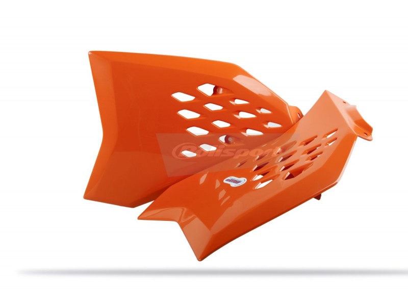 Radiator scoops POLISPORT 8412400013 (pereche) orange KTM