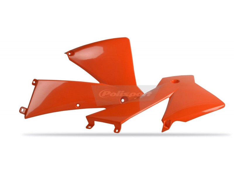 Radiator scoops POLISPORT 8424000002 (pereche) orange KTM