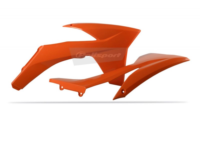 Radiator scoops POLISPORT 8428600003 (pereche) orange KTM