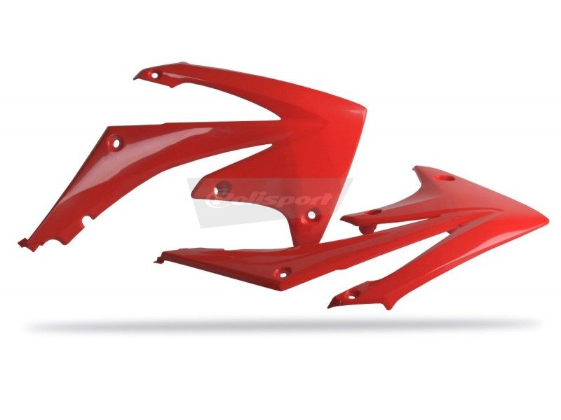 Radiator scoops POLISPORT 8412700001 (pereche) red CR 04