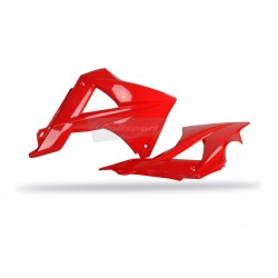 Radiator scoops POLISPORT 8413300009 (pereche) Rosu Radiator scoops POLISPORT 8413300009 (pereche) Rosu