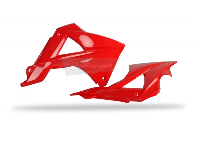 Radiator scoops POLISPORT 8413300009 (pereche) Rosu
