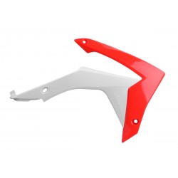 Radiator scoops POLISPORT 8417100001 (pereche) red CR 04/white Radiator scoops POLISPORT 8417100001 (pereche) red CR 04/white