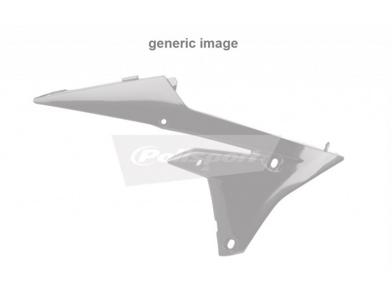 Radiator scoops POLISPORT 8415100002 (pereche) Alb