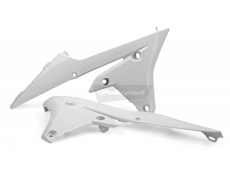 Radiator scoops POLISPORT 8417200002 (pereche) Alb
