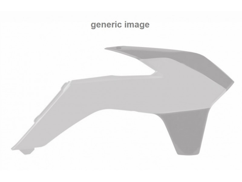 Radiator scoops POLISPORT 8421300002 (pereche) Alb