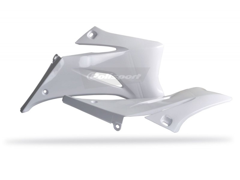 Radiator scoops POLISPORT 8426100005 (pereche) Alb