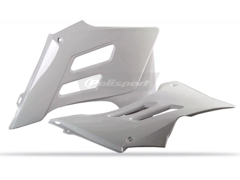 Radiator scoops POLISPORT 8426400002 (pereche) Alb