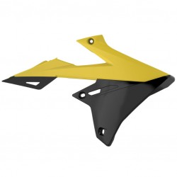 Radiator scoops POLISPORT 8421100001 (pereche) yellow RM 01/black Radiator scoops POLISPORT 8421100001 (pereche) yellow RM 01/black