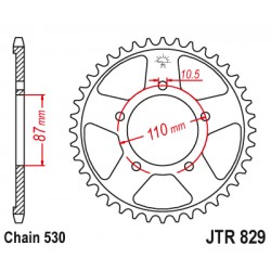 Foaie spate JT JTR 829-44 44T, 530 Foaie spate JT JTR 829-44 44T, 530