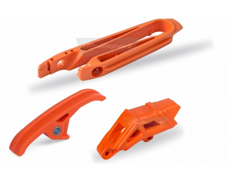 Chain guide / slider / sliding piece kit POLISPORT 90609 Portocaliu Chain guide / slider / sliding piece kit POLISPORT 90609 Portocaliu