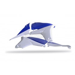 Radiator scoops with tank cover POLISPORT 8413800007 (pereche) blue Yam98/white Radiator scoops with tank cover POLISPORT 8413800007 (pereche) blue Yam98/white