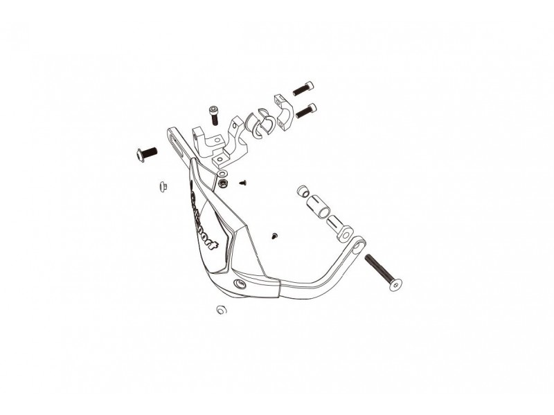 Handguard POLISPORT TOUQUET 8306700004 with universal mounting kit yellow RM 01 Handguard POLISPORT TOUQUET 8306700004 with universal mounting kit yellow RM 01