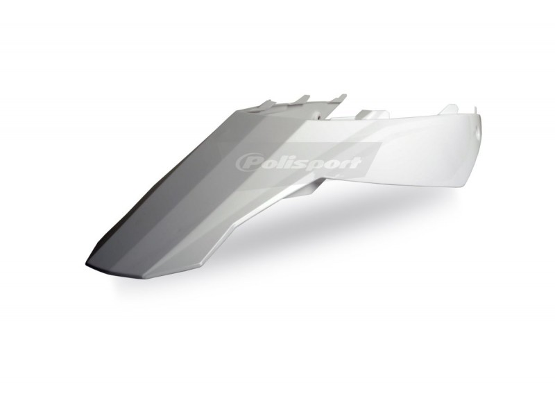 Rear fender + side panels POLISPORT 8550800004 Alb