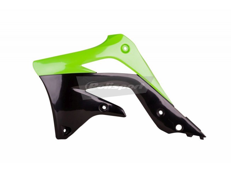 Radiator scoops POLISPORT 8415900001 (pereche) green 05/black