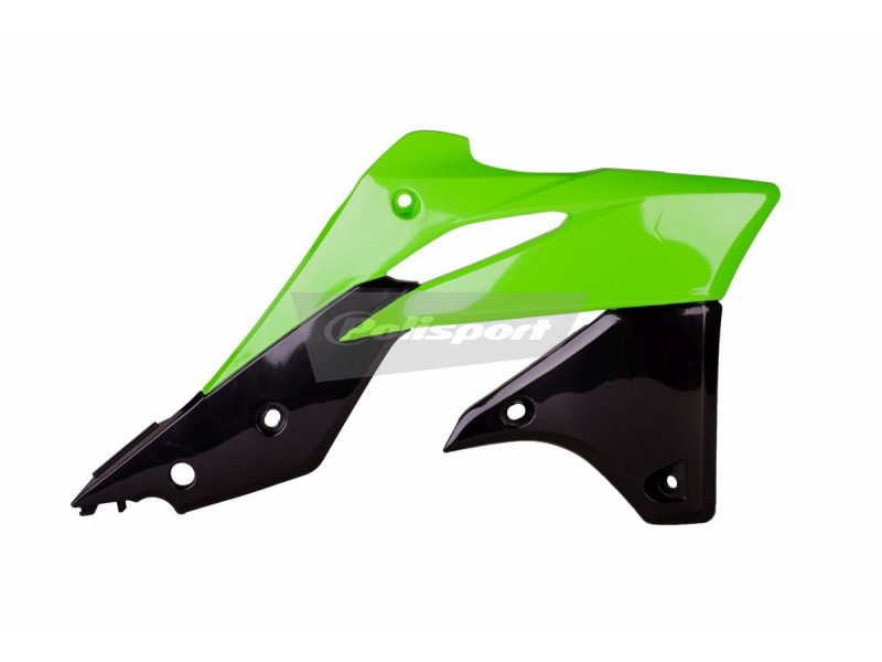 Radiator scoops POLISPORT 8416900001 (pereche) green 05/black