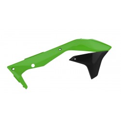 Radiator scoops POLISPORT 8418300001 (pereche) green 05/black Radiator scoops POLISPORT 8418300001 (pereche) green 05/black