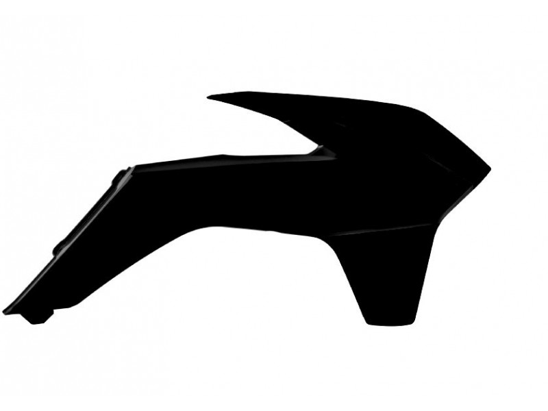 Radiator scoops POLISPORT 8417400003 (pereche) Negru