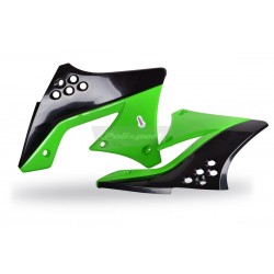 Radiator scoops POLISPORT 8412800004 (pereche) black/green 05 Radiator scoops POLISPORT 8412800004 (pereche) black/green 05