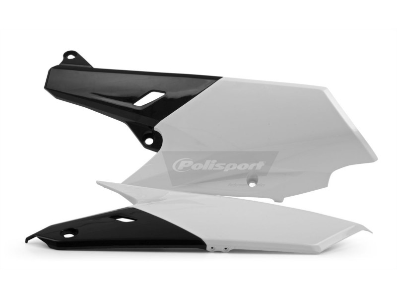 Panouri laterale POLISPORT 8607000002 (pereche) alb/negru
