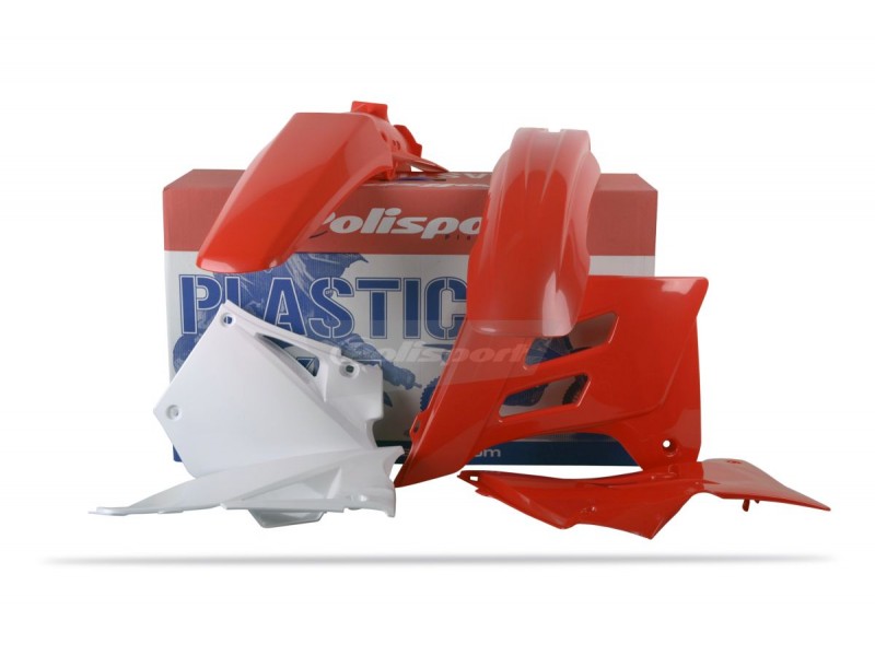 Kit plastice POLISPORT 90197 red/white Kit plastice POLISPORT 90197 red/white