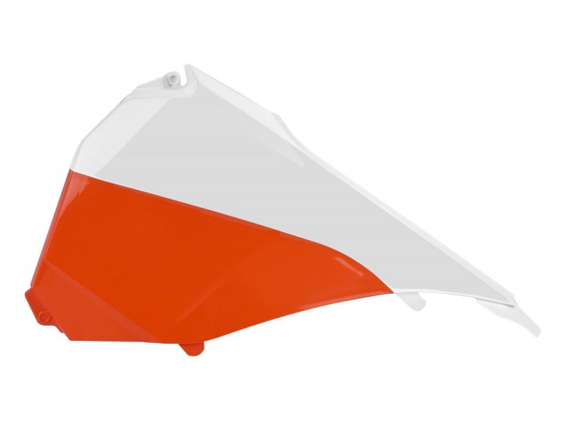 Airbox covers POLISPORT 8455100001 white/orange KTM