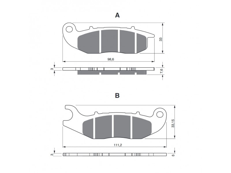 Placute de frana GOLDFREN 278 S33 STREET FRONT Placute de frana GOLDFREN 278 S33 STREET FRONT