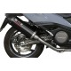 Sistem de evacuare complet 2x1 MIVV OVAL O.009.LVC Steel black / Carbon cap