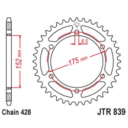 Foaie spate JT JTR 839-57 57T, 428 Foaie spate JT JTR 839-57 57T, 428