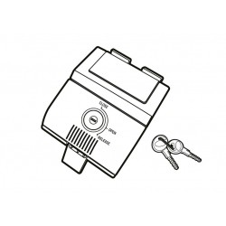 Locking system SHAD D1B49MAR for SH49 Locking system SHAD D1B49MAR for SH49
