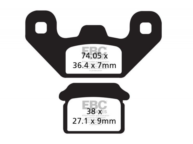 Placute de frana EBC FA480 Placute de frana EBC FA480