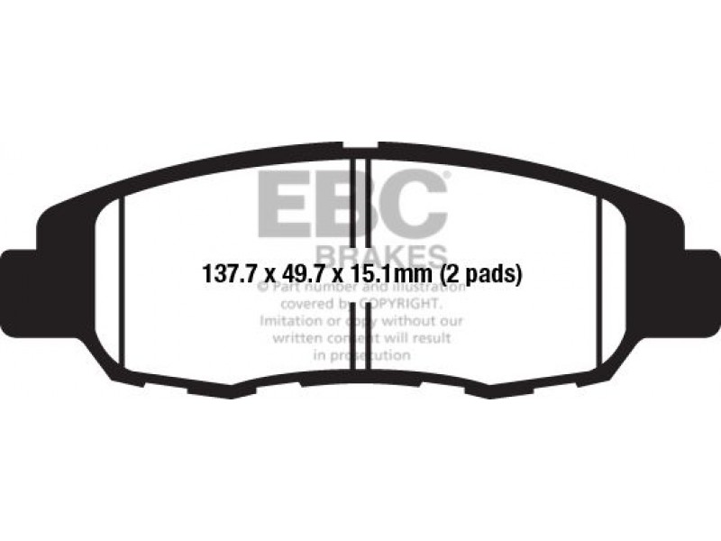 Placute de frana EBC FA670 Negru Placute de frana EBC FA670 Negru