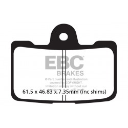 Placute de frana EBC FA454/4HH Placute de frana EBC FA454/4HH