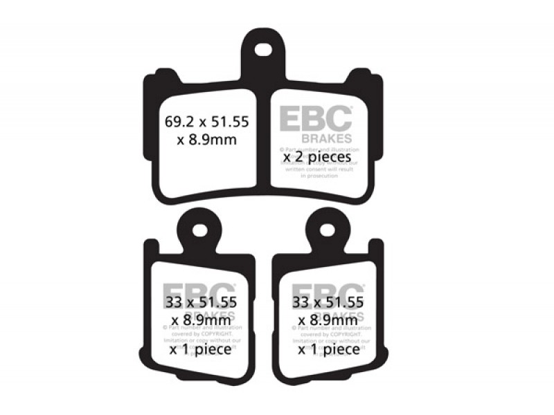Placute de frana EBC FA499/4HH