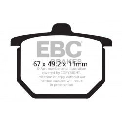 Placute de frana EBC FA029 Placute de frana EBC FA029