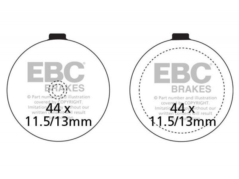 Placute de frana EBC FA046 Placute de frana EBC FA046