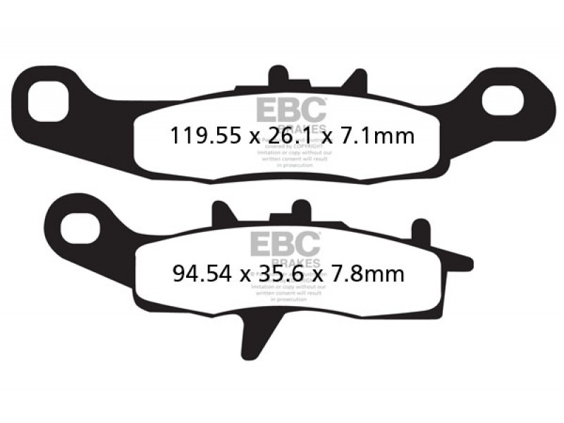 Placute de frana EBC FA258TT Placute de frana EBC FA258TT