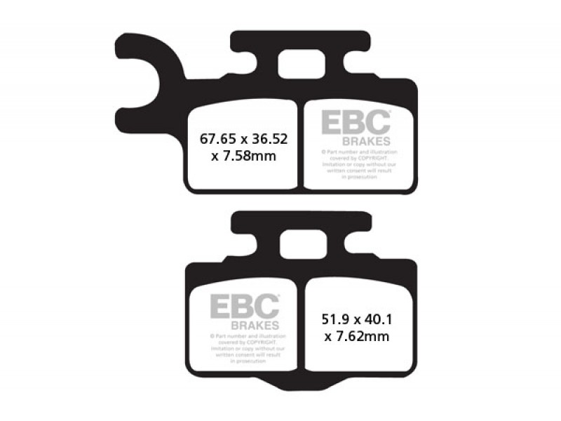 Placute de frana EBC FA302TT Placute de frana EBC FA302TT