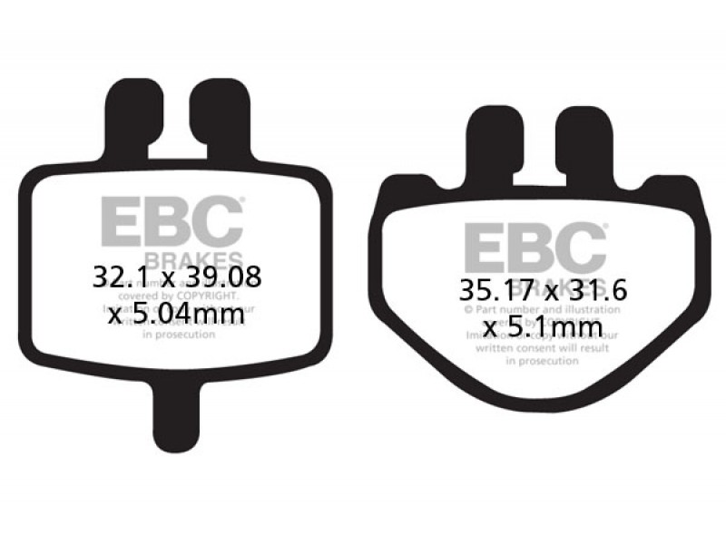 Placute de frana EBC FA485TT Placute de frana EBC FA485TT